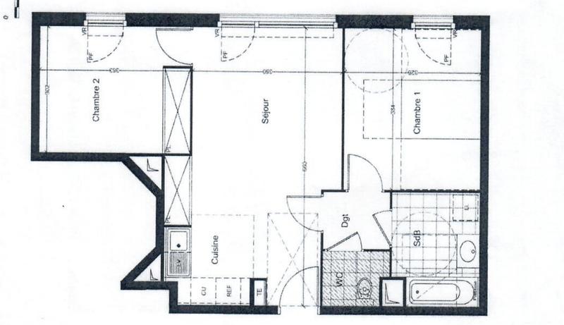 Appartement - 57 m² - 3 pièces