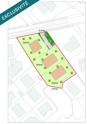 Terrain - 500 m²
