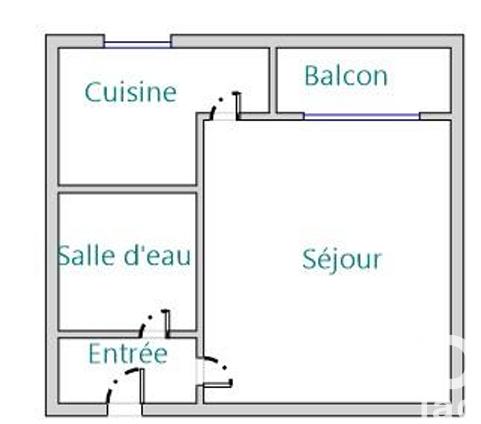 Appartement - 32 m² - 1 pièce