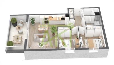 Appartement - 66 m² - 3 pièces