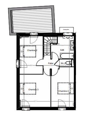 Maison contemporaine - 108 m² - 5 pièces