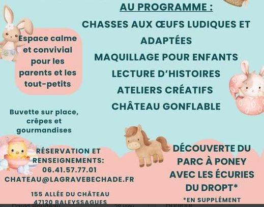 Pâques au château la Grave Béchade