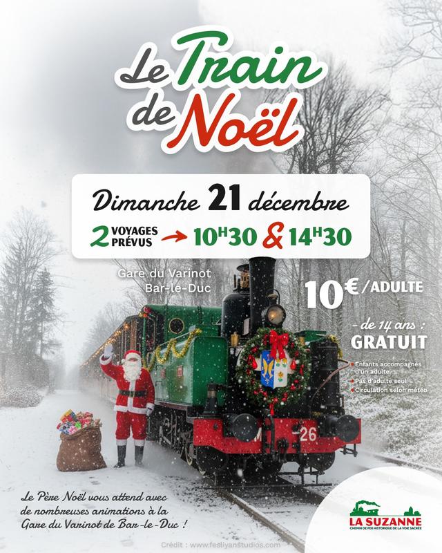 Le train de Noël - la Suzanne