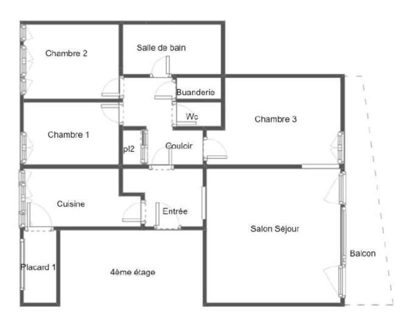 Appartement - 92 m² - 4 pièces