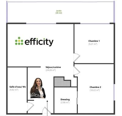 Appartement - 52 m² - 3 pièces