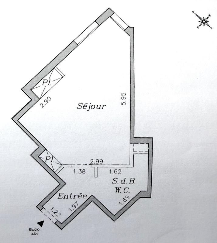 Appartement - 32 m² - 1 pièce