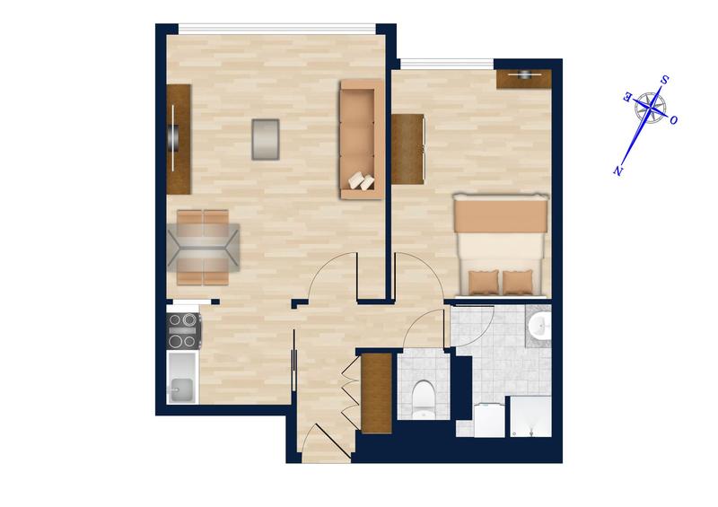 Appartement - 47 m² - 2 pièces