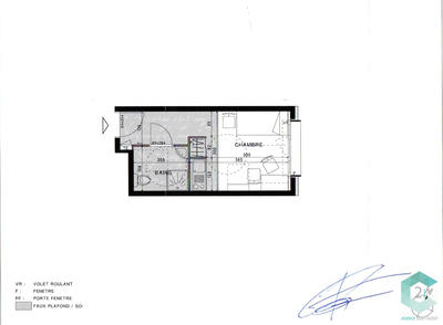 Appartement - 18 m² - 1 pièce