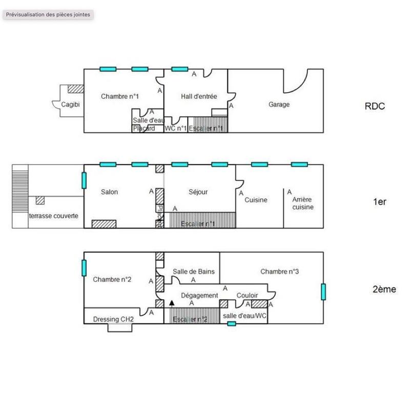 Maison ancienne - 150 m² - 4 pièces