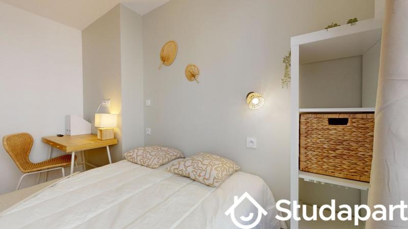 Chambre - 9 m² - 1 pièce