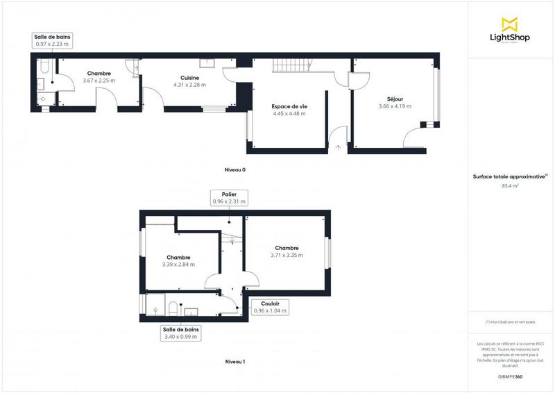 Appartement - 83 m² - 5 pièces
