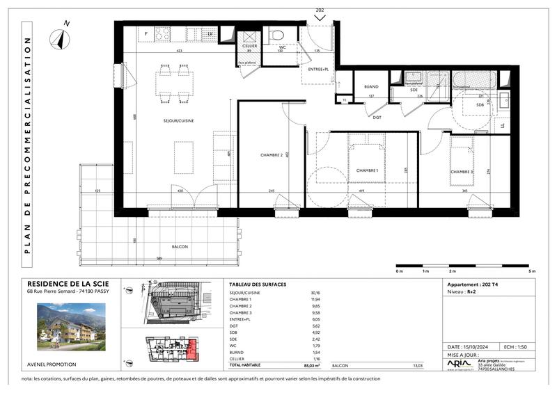 Appartement - 85 m² - 4 pièces
