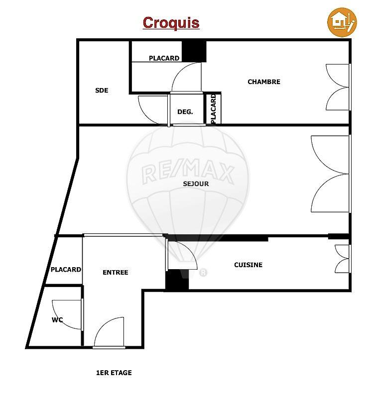 Appartement - 59 m² - 3 pièces