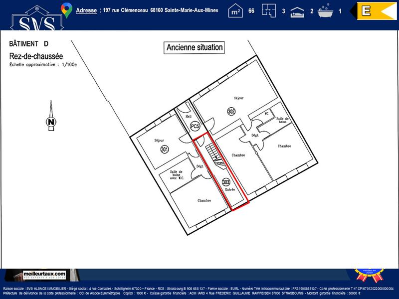 Appartement - 63 m² - 3 pièces
