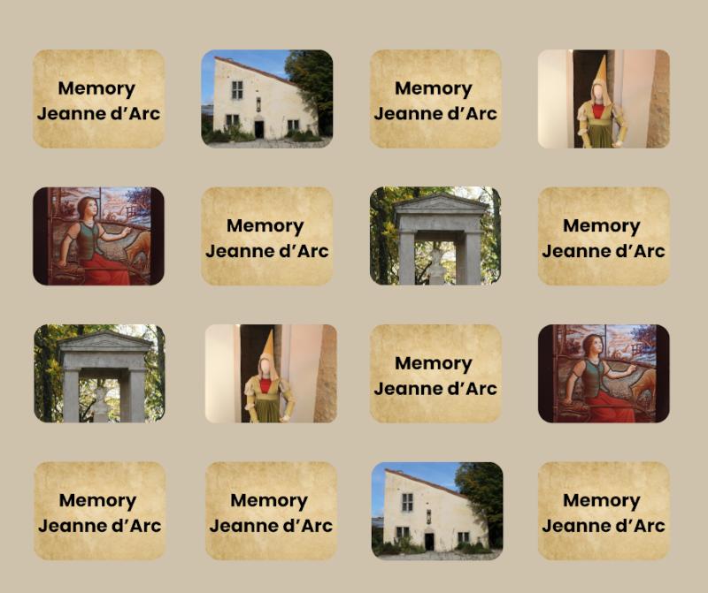 Atelier enfant : Memory Jeanne d'Arc
