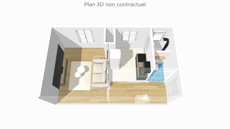 Appartement - 22 m² - 1 pièce