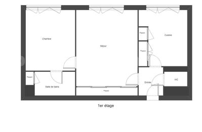 Appartement - 51 m² - 2 pièces