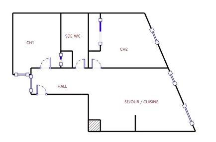 Appartement - 49 m² - 3 pièces