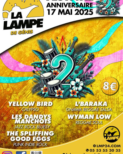 Anniversaire du tiers lieu la Lampe - concerts, animations, artisanat...