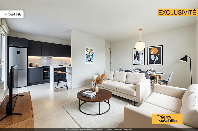 Appartement - 46 m² - 2 pièces