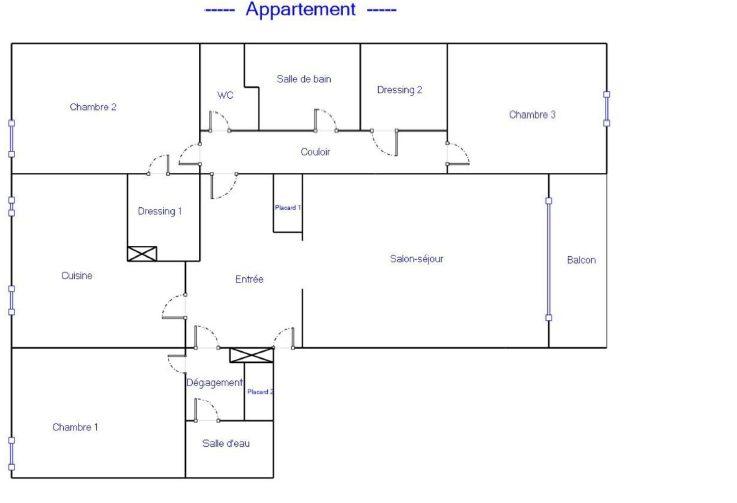 Appartement - 108 m² - 4 pièces