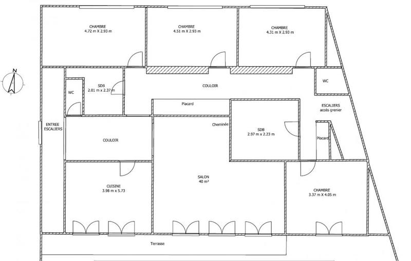Maison - 300 m² - 12 pièces