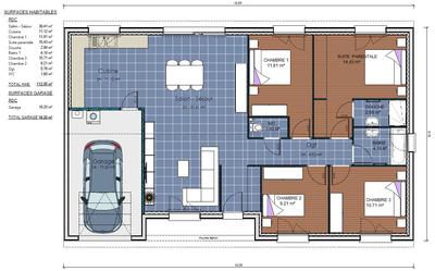 Maison - 112 m² - 5 pièces