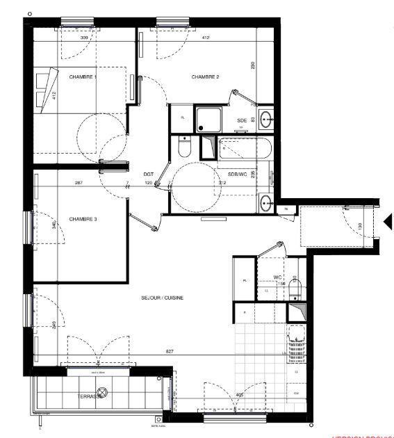Appartement - 83 m² - 4 pièces