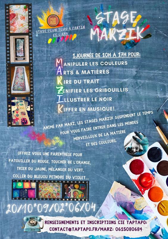 Les petits stages Taptapo des petites vacances