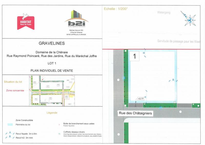 Terrain constructible - 438 m²