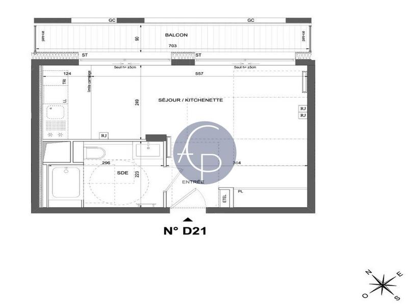 Appartement - 31 m² - 1 pièce