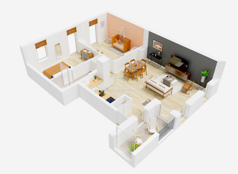 Appartement - 63 m² - 3 pièces