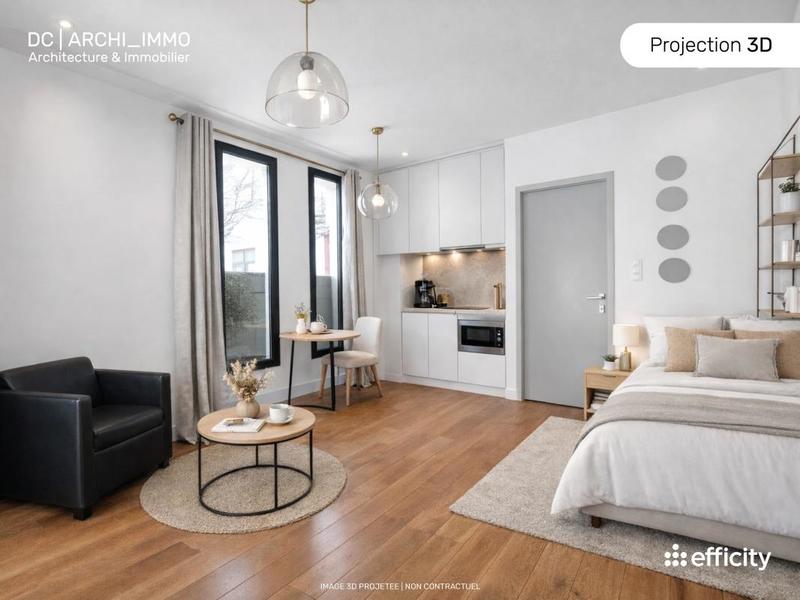 Appartement - 22 m² - 1 pièce