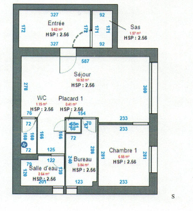 Appartement - 37 m² - 2 pièces