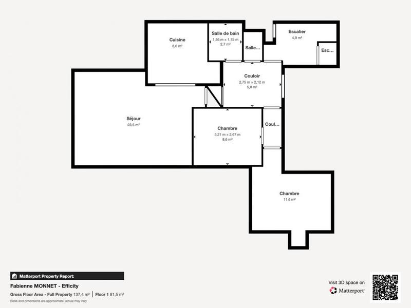 Appartement - 105 m² - 5 pièces