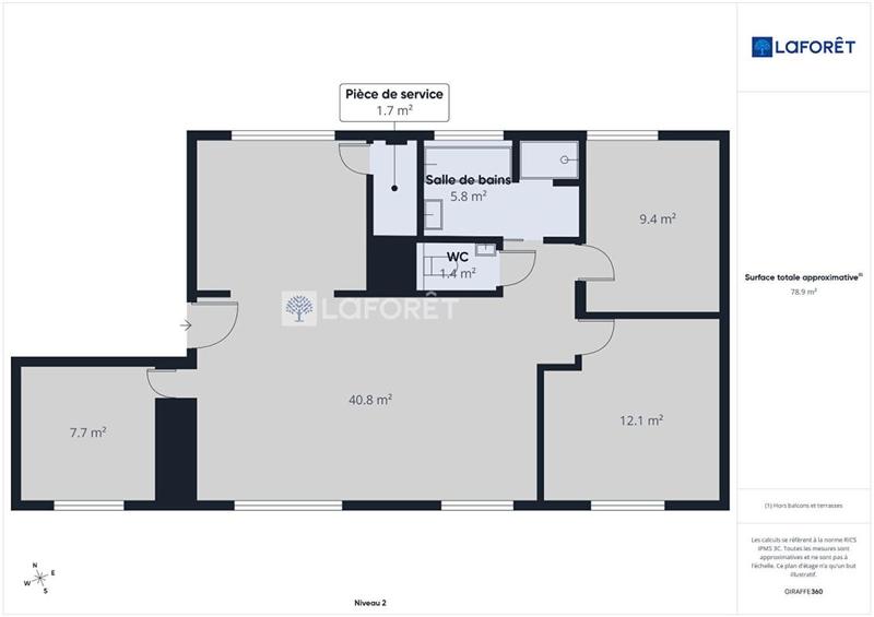 Appartement - 81 m² - 4 pièces