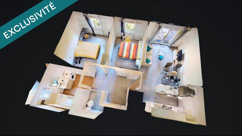 Appartement - 56 m² - 3 pièces