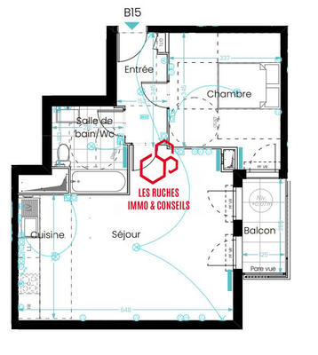 Appartement - 51 m² - 2 pièces