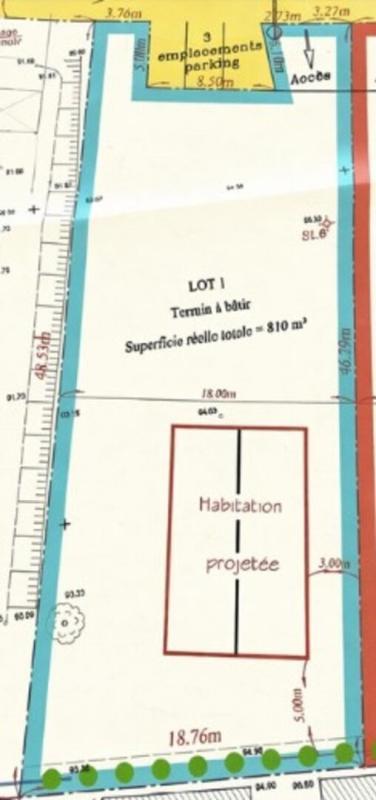 Terrain constructible - 810 m²