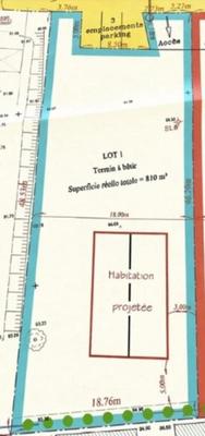 Terrain constructible - 810 m²