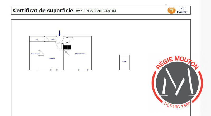 Appartement - 34 m² - 2 pièces