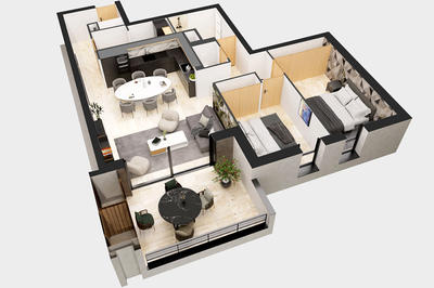 Appartement - 39 m² - 1 pièce