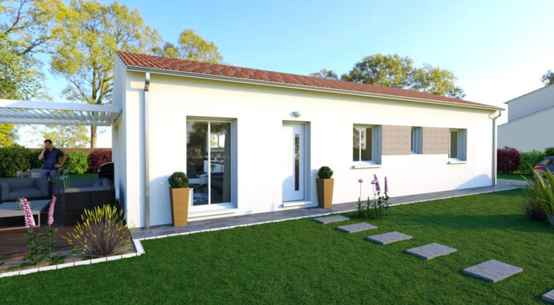 Maison - 90 m² - 5 pièces