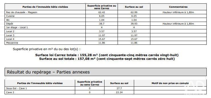 Local commercial - 157 m²