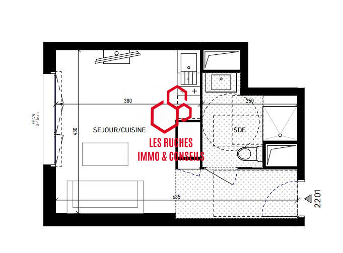 Appartement - 24 m² - 2 pièces