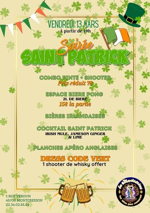 Soirée St Patrick