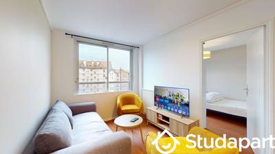 Chambre - 9 m² - 1 pièce