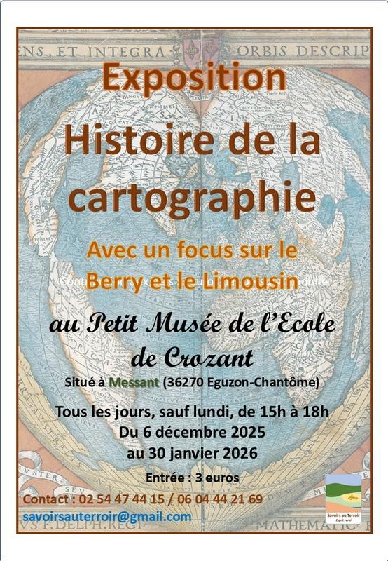 Exposition « l’histoire de la cartographie de nos régions »