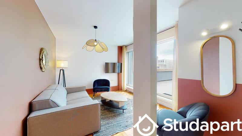 Chambre - 9 m² - 1 pièce