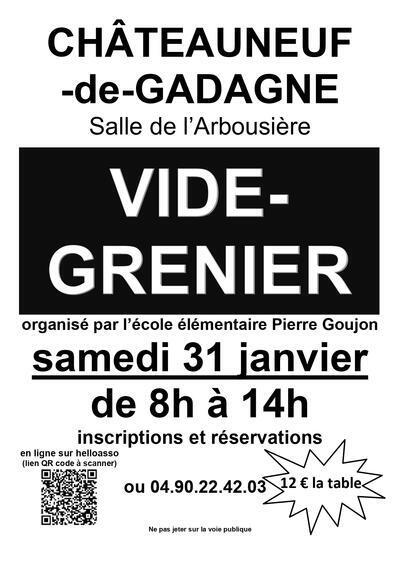 Vide grenier de l'école élémentaire